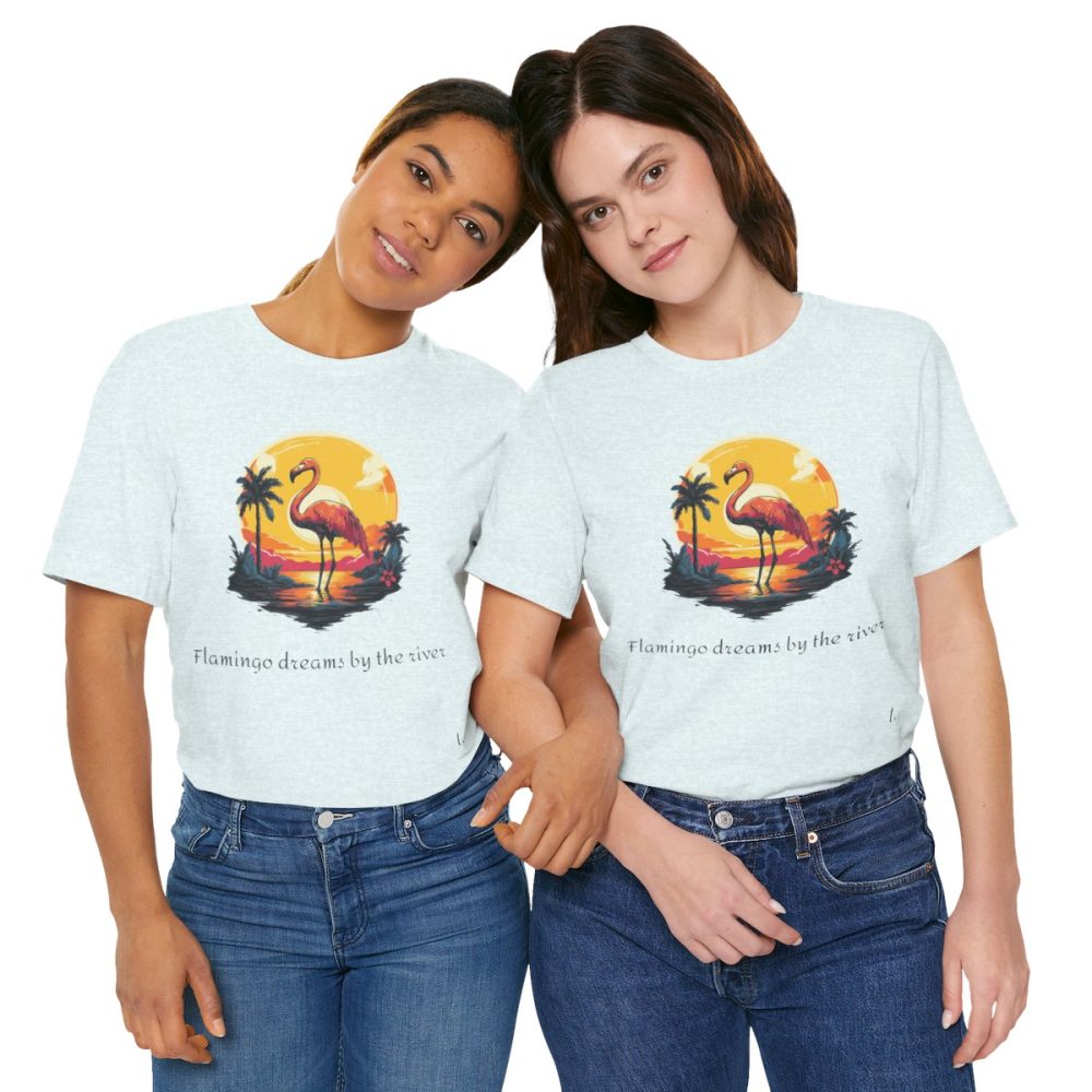 Flamingo Sunset – Unisex T-shirt