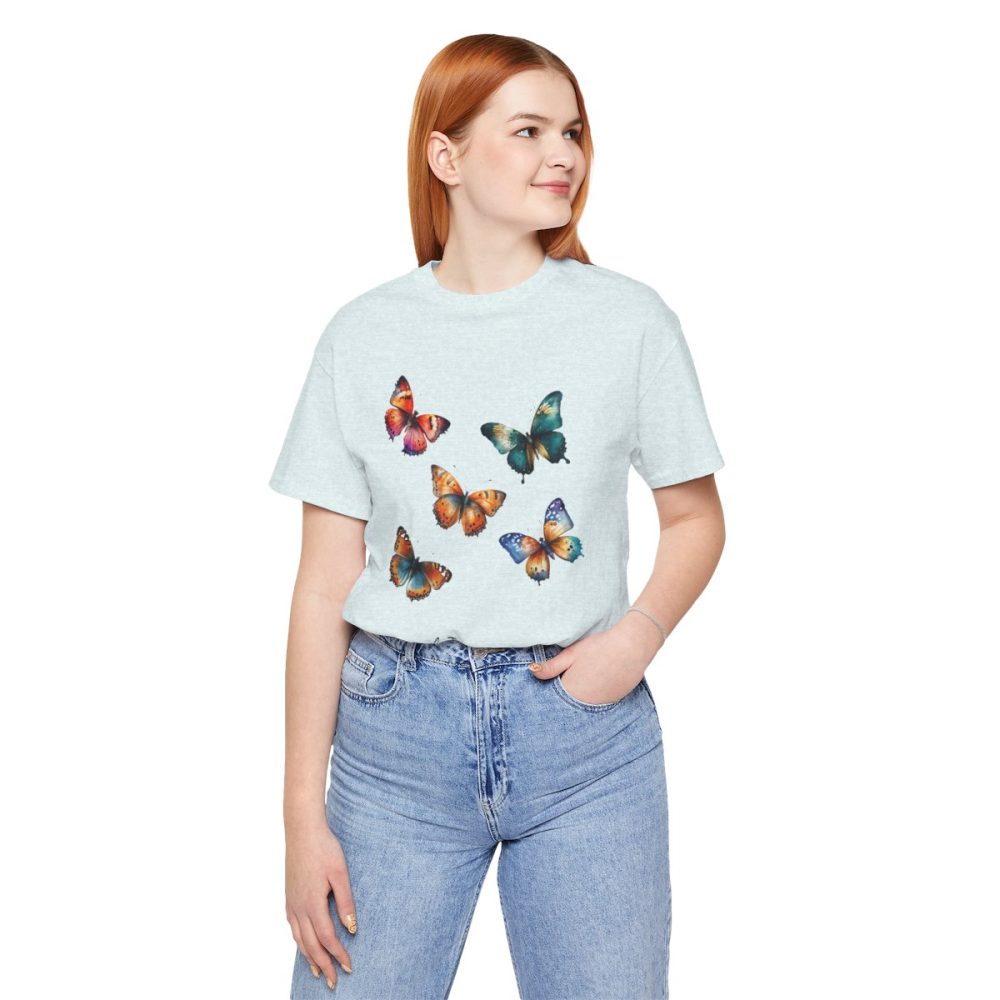 Colorful Watercolor Butterflies – Unisex T-shirt