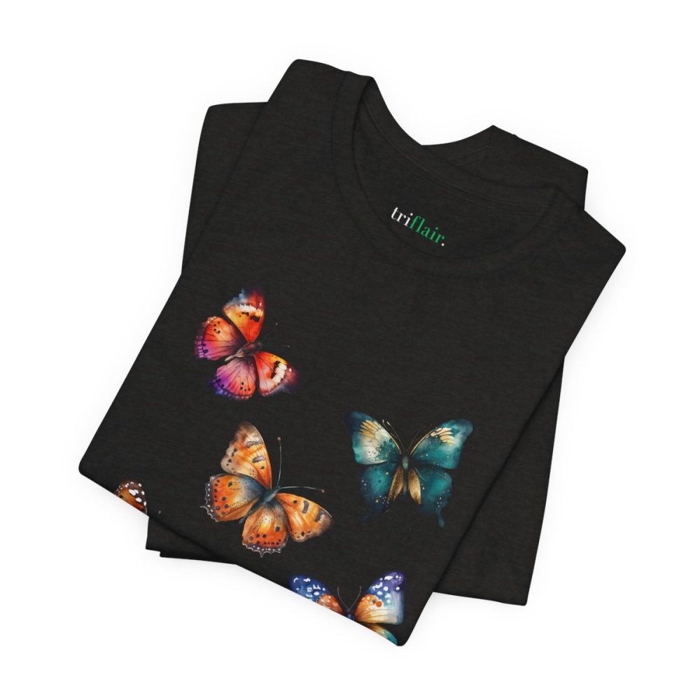 Colorful Watercolor Butterflies – Unisex T-shirt