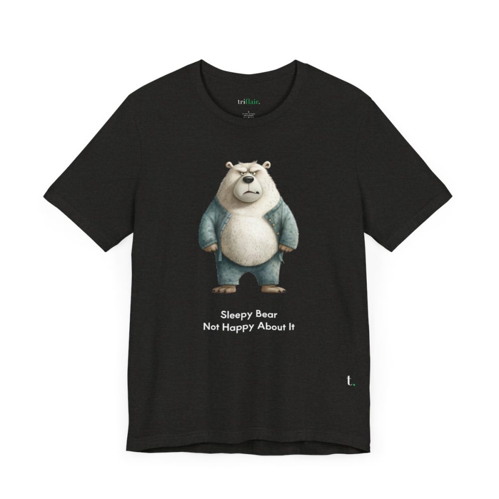 Sleepy Angry Polar Bear – Unisex T-shirt