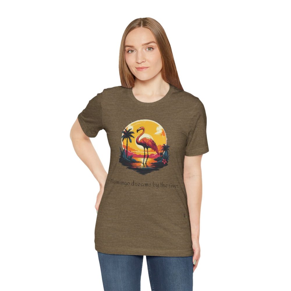 Flamingo Sunset – Unisex T-shirt