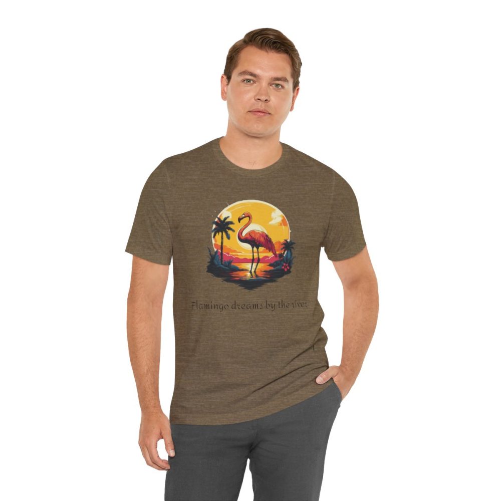 Flamingo Sunset – Unisex T-shirt