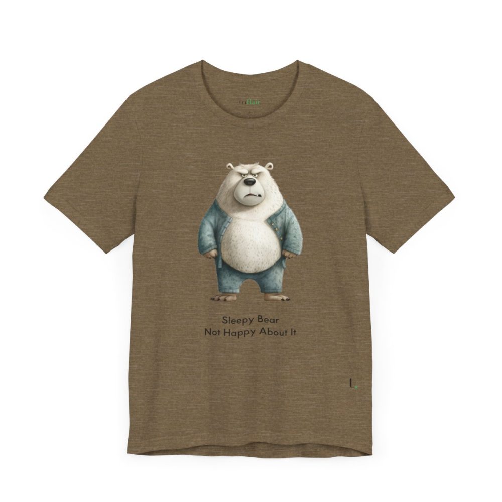 Sleepy Angry Polar Bear – Unisex T-shirt