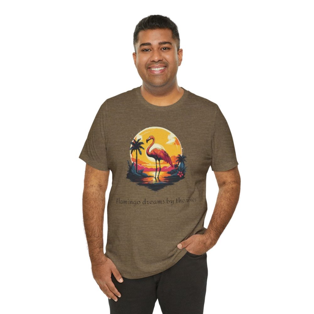 Flamingo Sunset – Unisex T-shirt