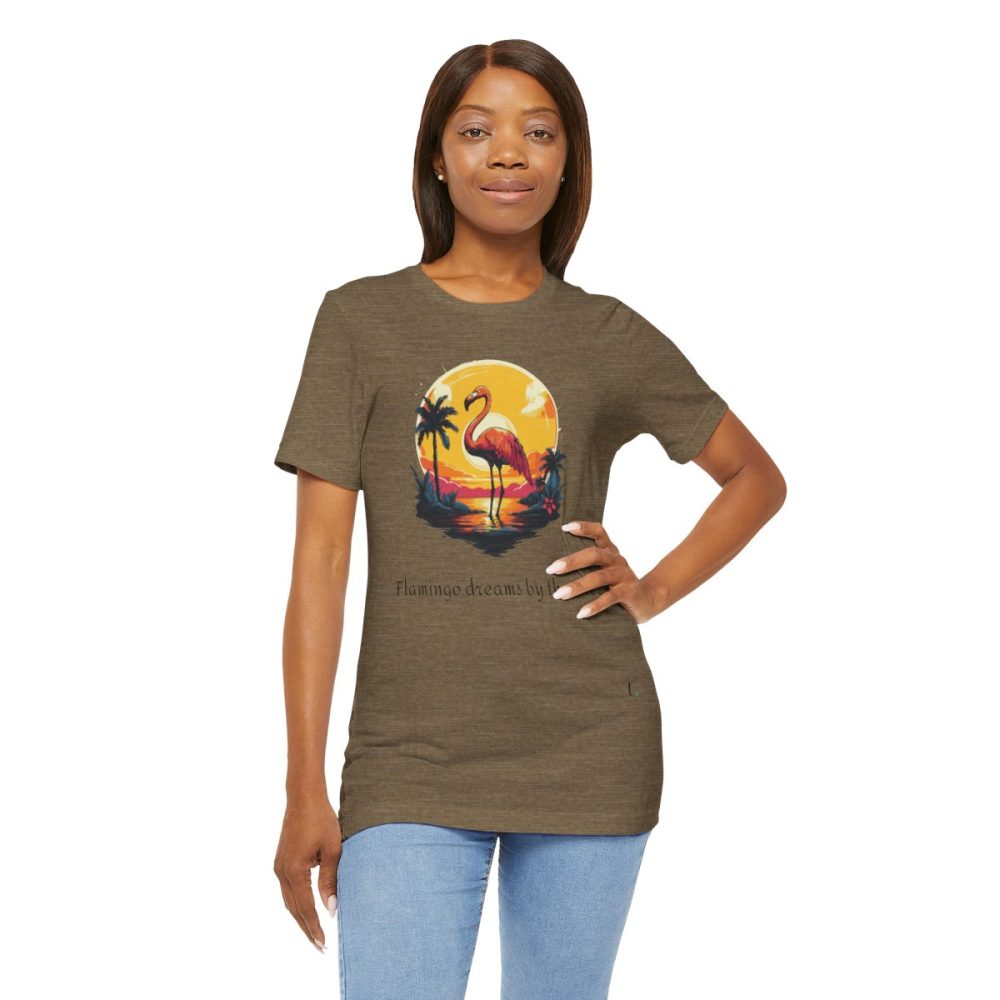 Flamingo Sunset – Unisex T-shirt