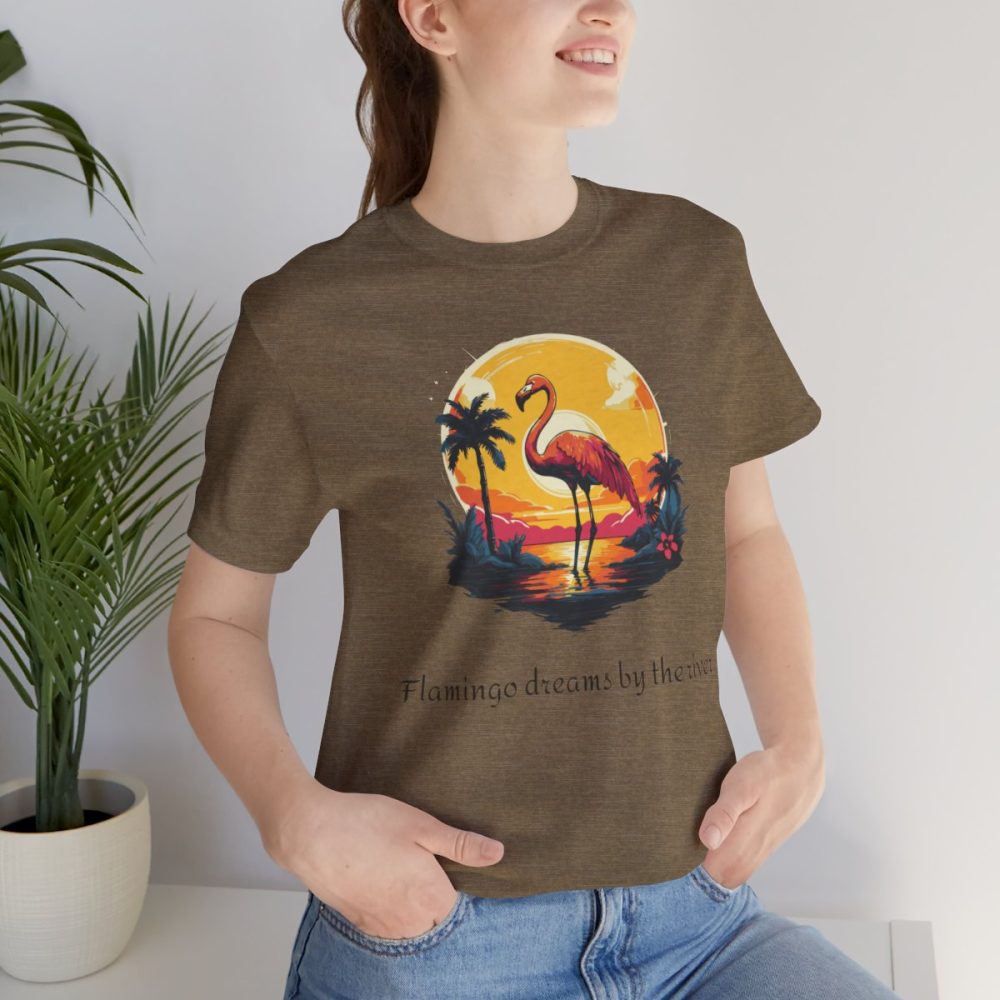 Flamingo Sunset – Unisex T-shirt