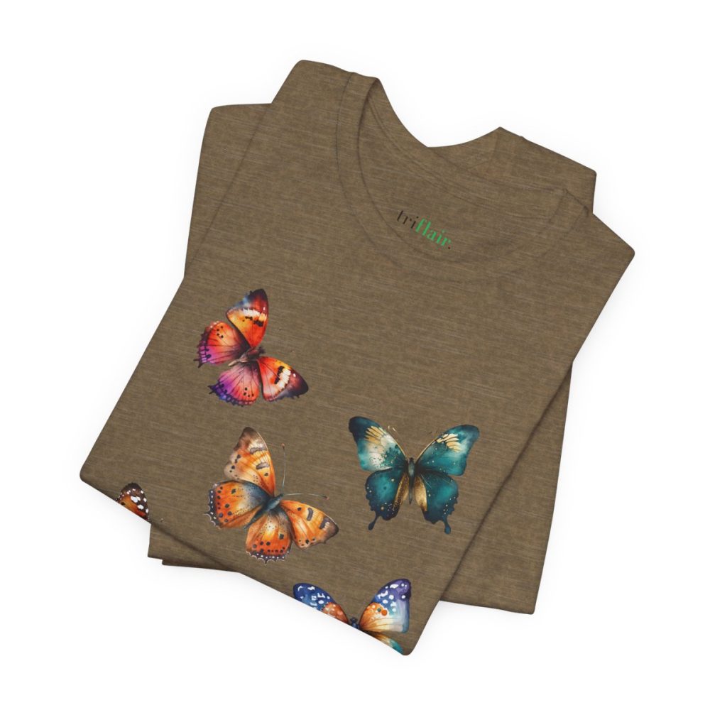 Colorful Watercolor Butterflies – Unisex T-shirt