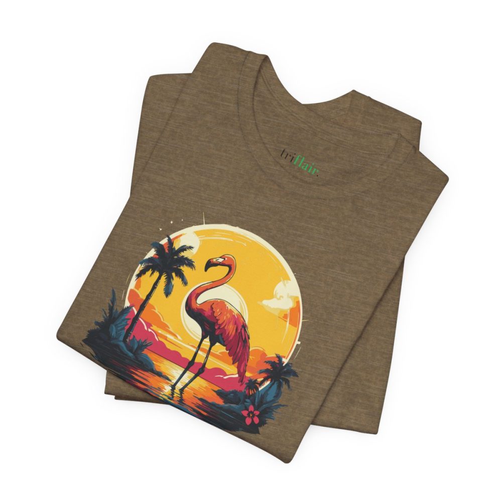 Flamingo Sunset – Unisex T-shirt