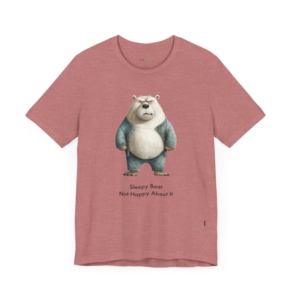 Sleepy Angry Polar Bear – Unisex T-shirt