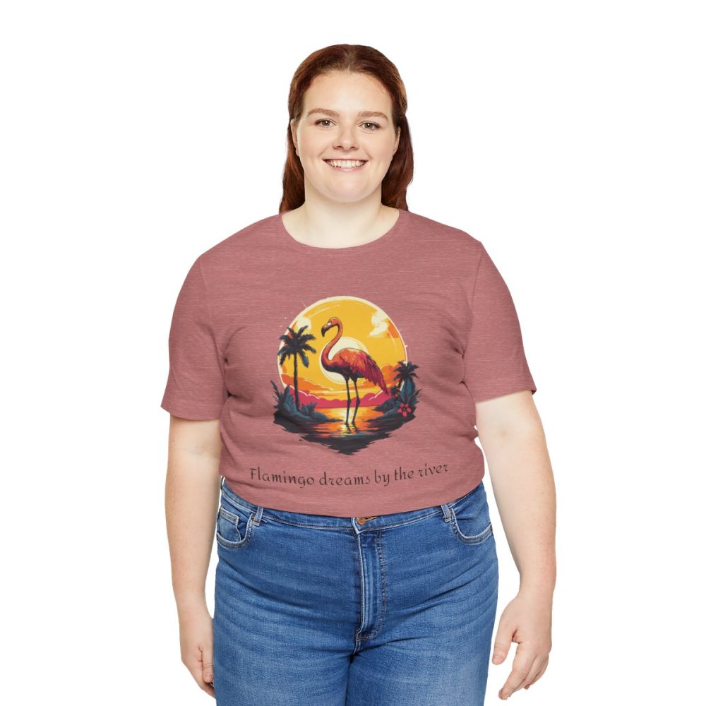 Flamingo Sunset – Unisex T-shirt