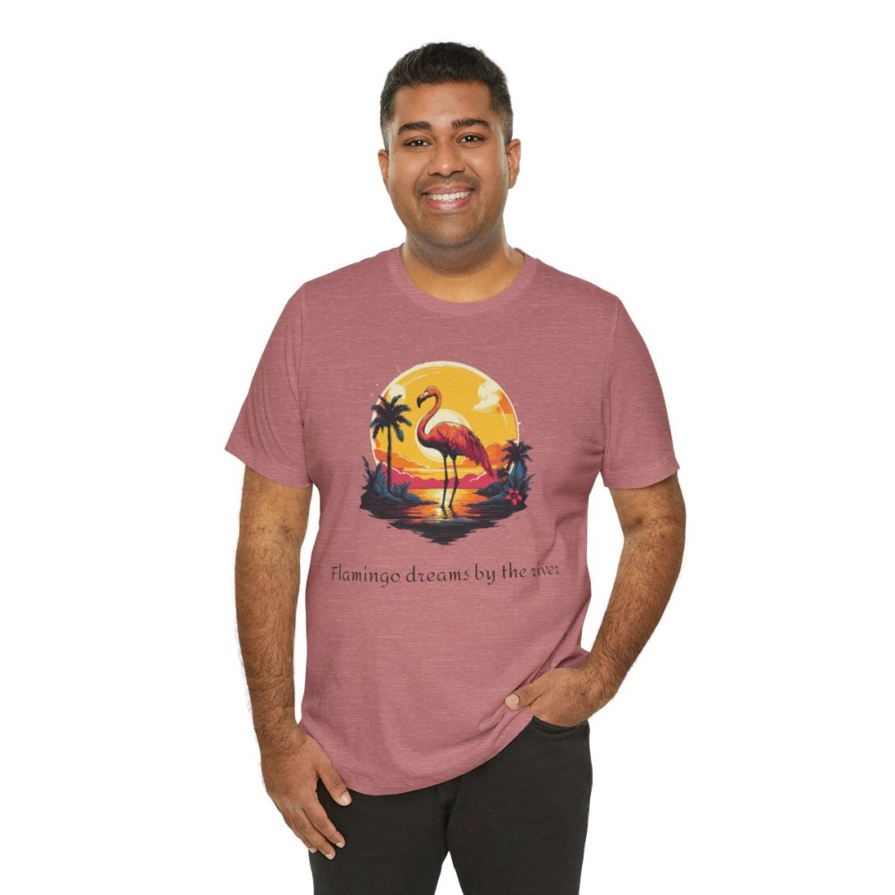 Flamingo Sunset – Unisex T-shirt