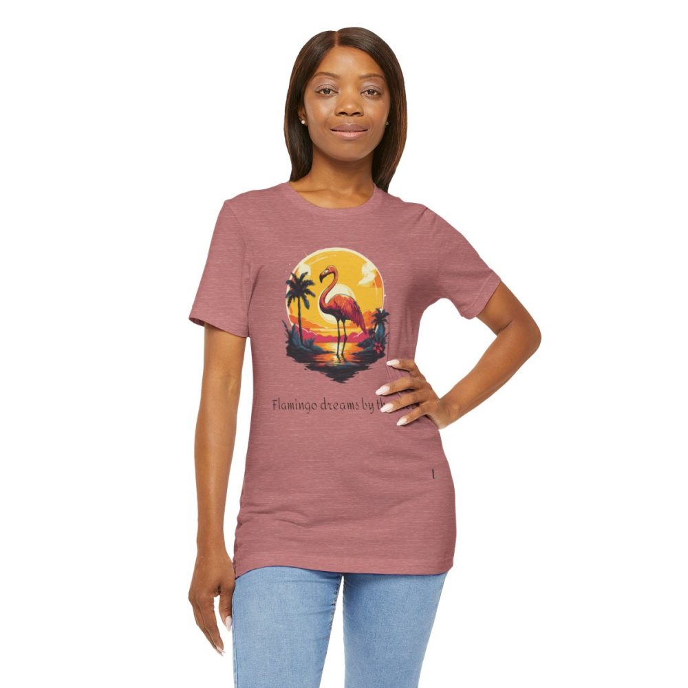 Flamingo Sunset – Unisex T-shirt