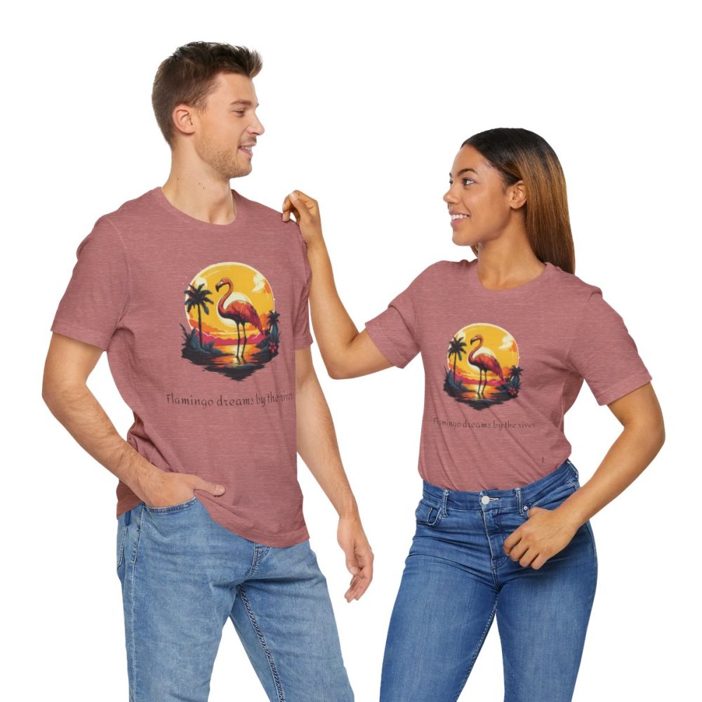 Flamingo Sunset – Unisex T-shirt