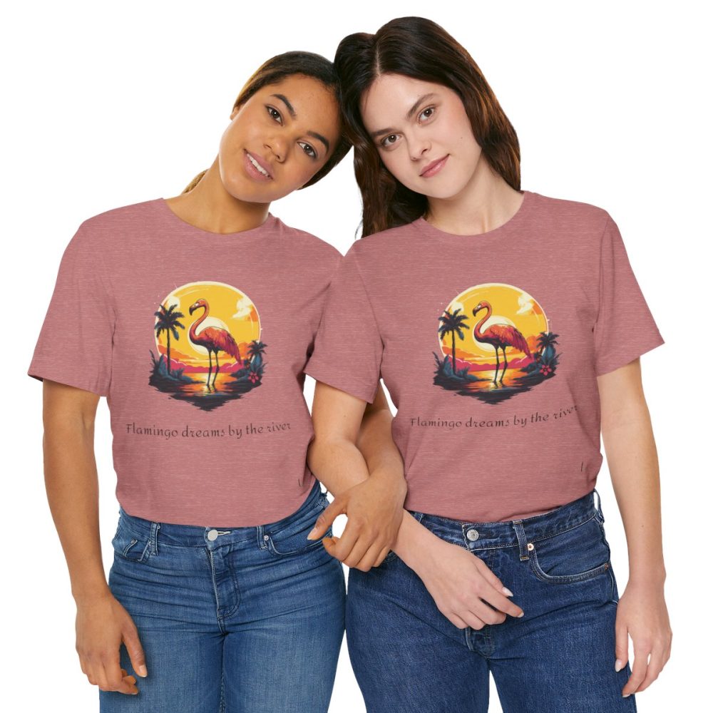 Flamingo Sunset – Unisex T-shirt