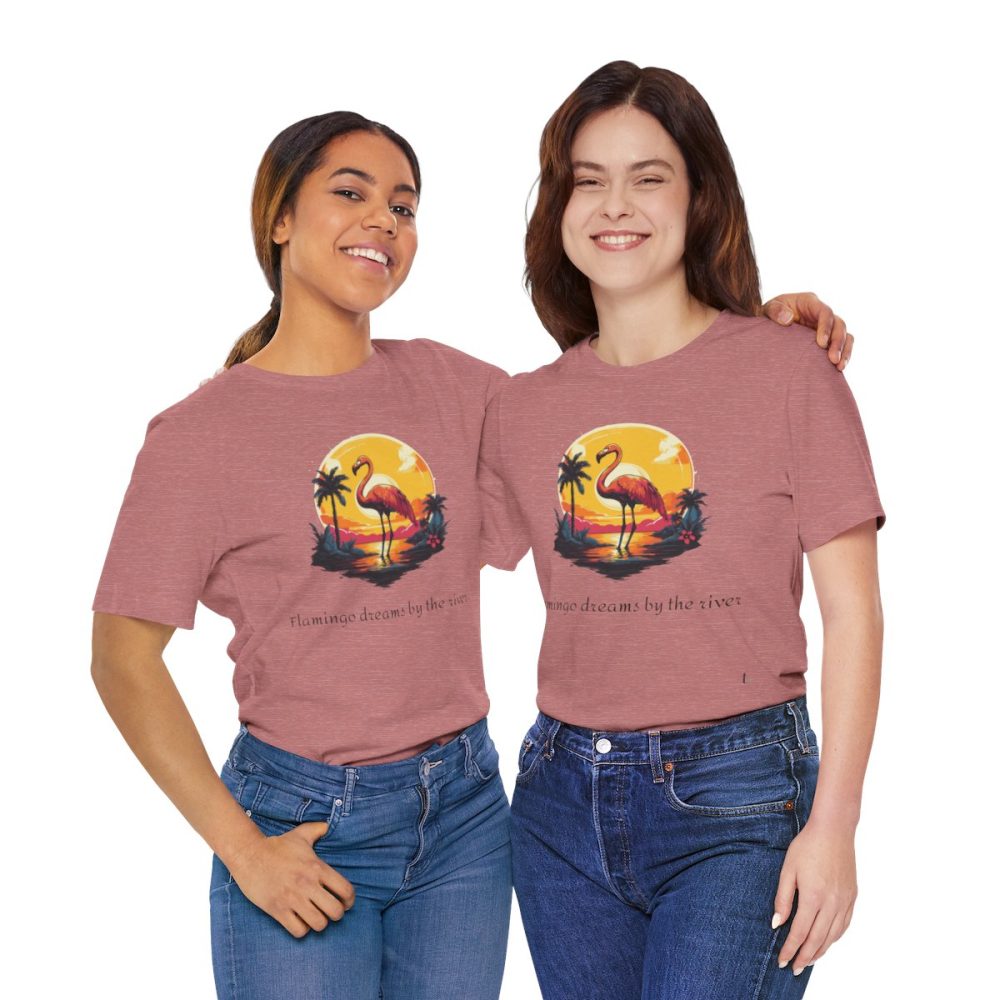 Flamingo Sunset – Unisex T-shirt