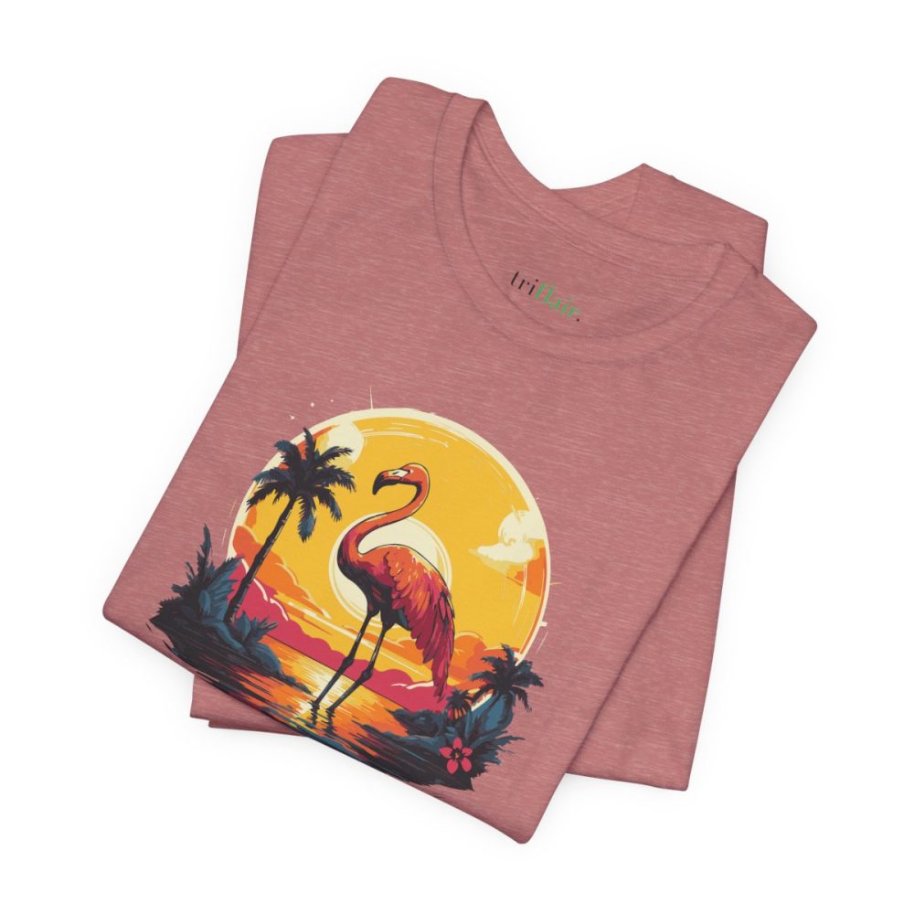 Flamingo Sunset – Unisex T-shirt