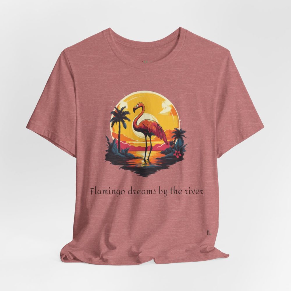 Flamingo Sunset – Unisex T-shirt