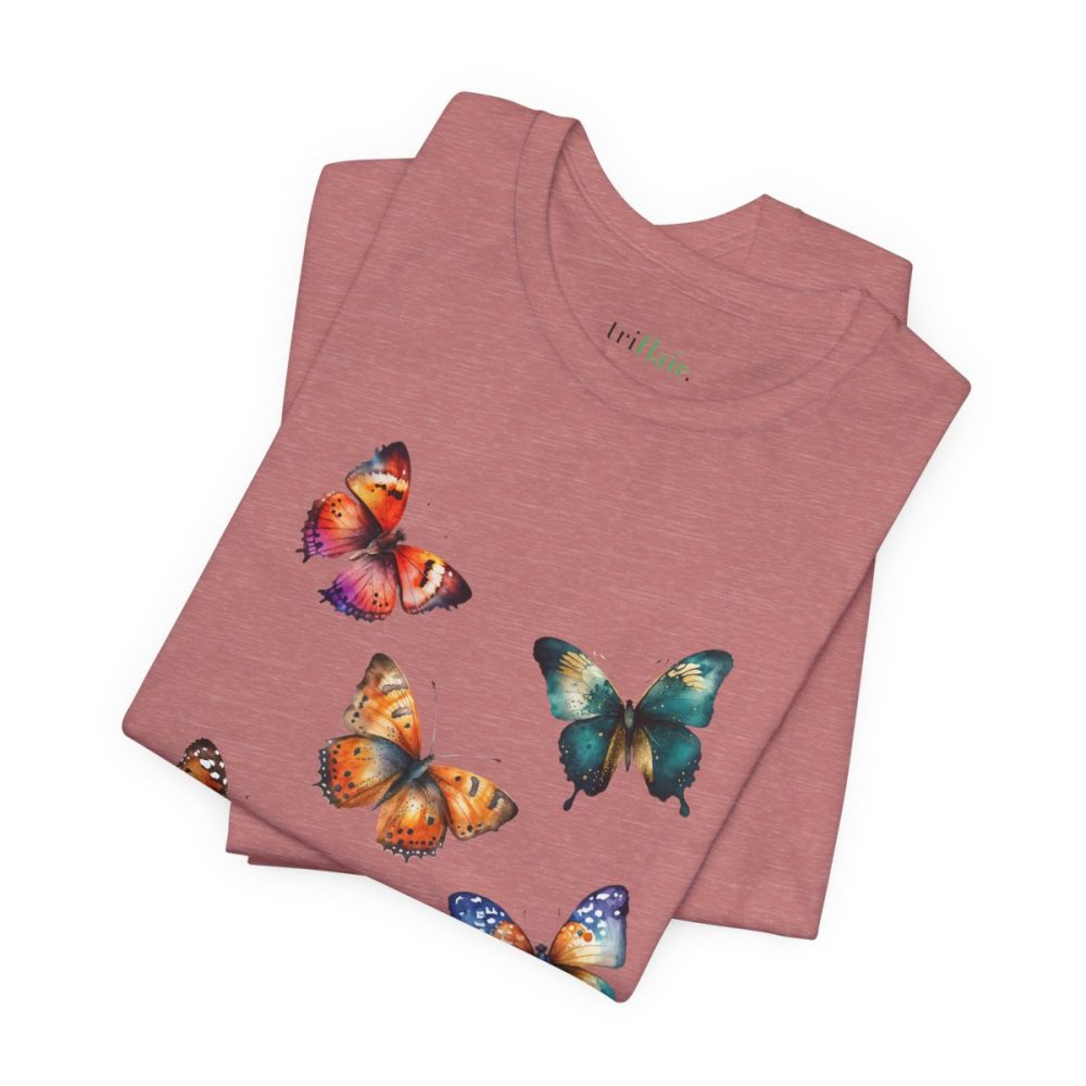 Colorful Watercolor Butterflies – Unisex T-shirt