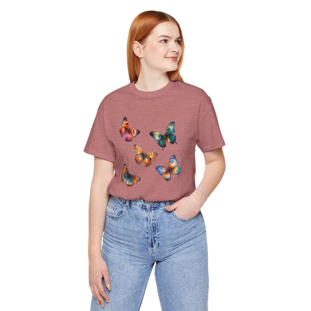 Colorful Watercolor Butterflies – Unisex T-shirt