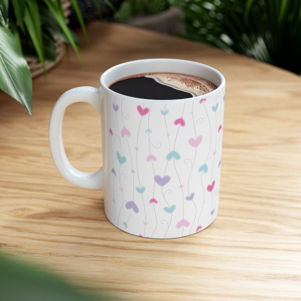 Lovely Pastel Hearts Coffee Mug