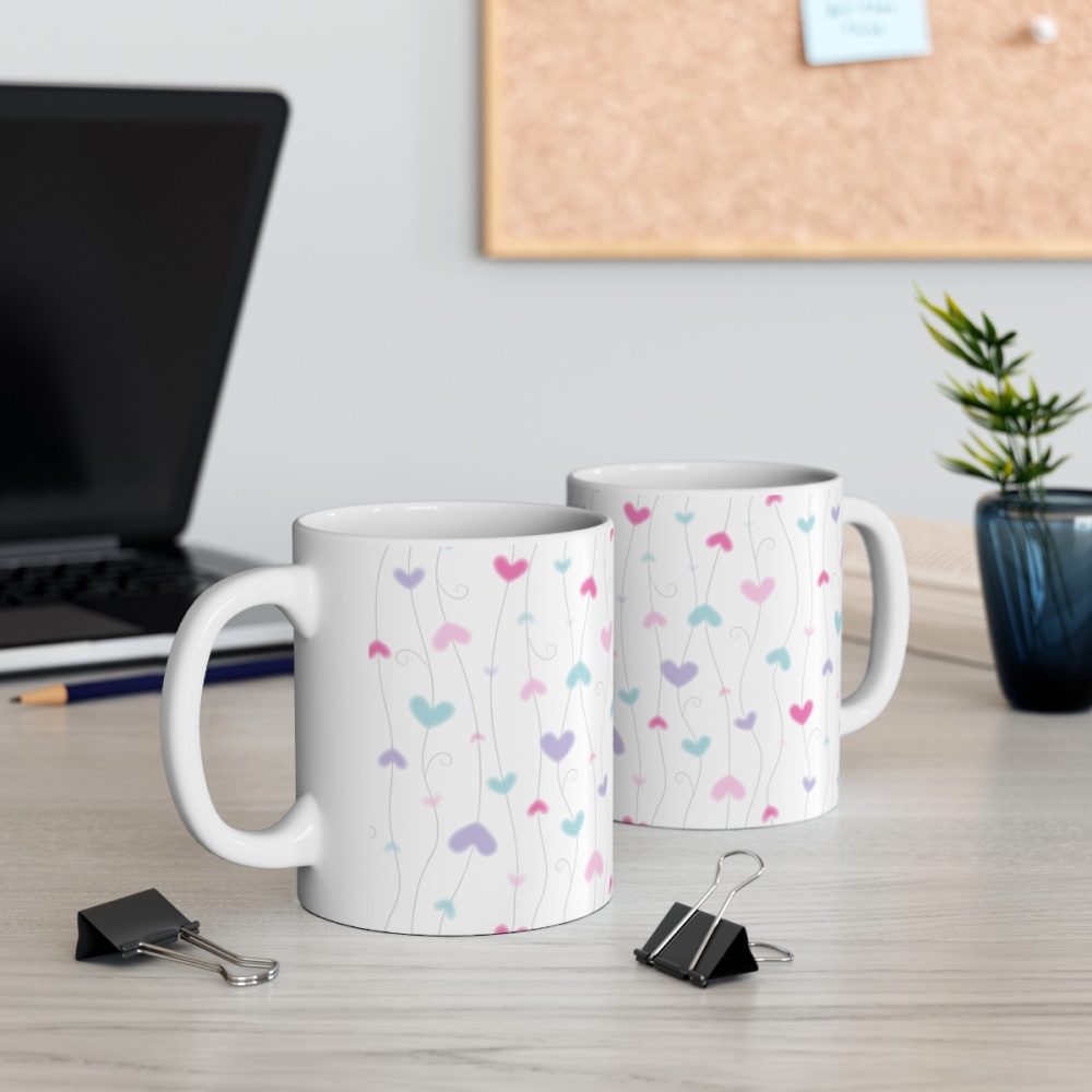 Lovely Pastel Hearts Coffee Mug