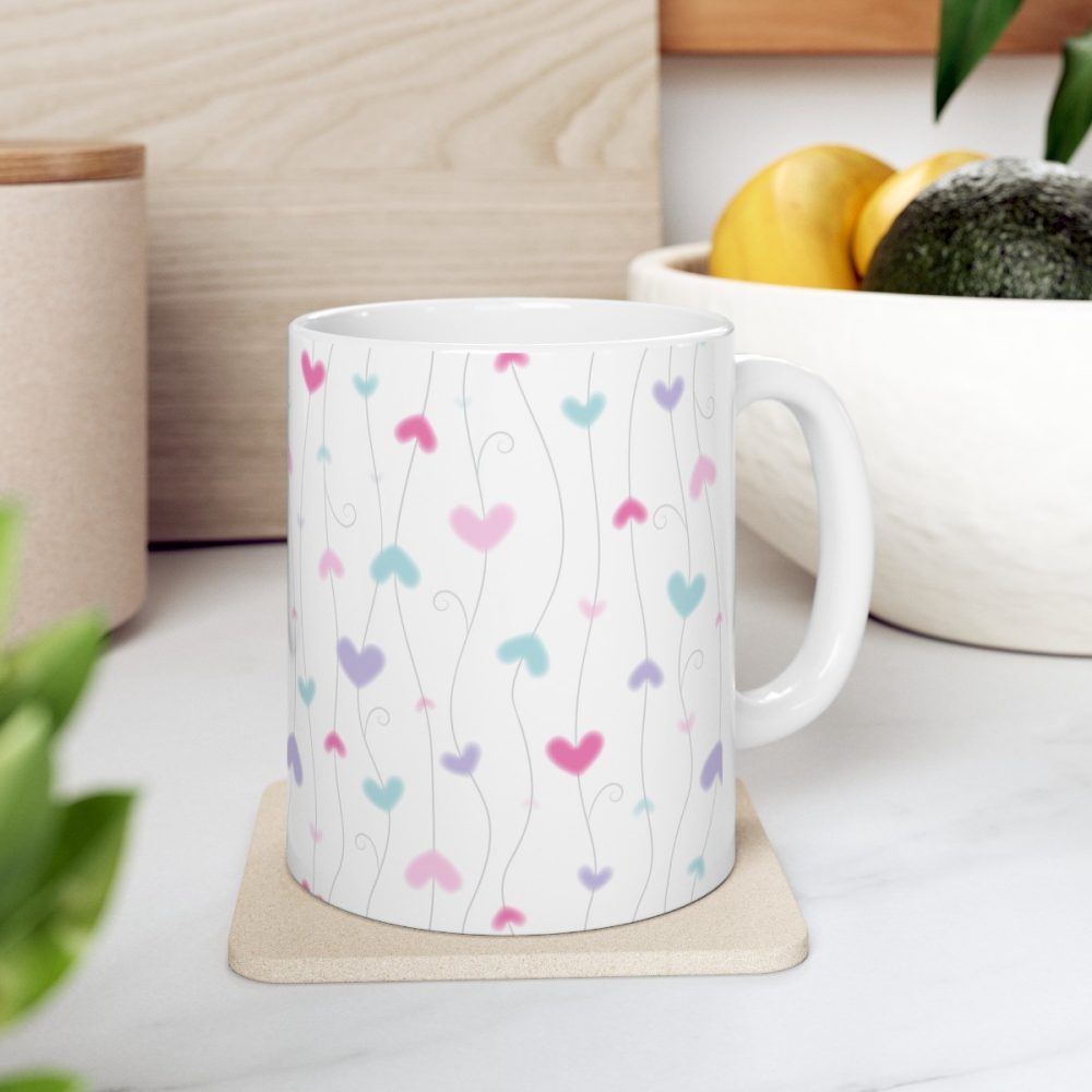 Lovely Pastel Hearts Coffee Mug