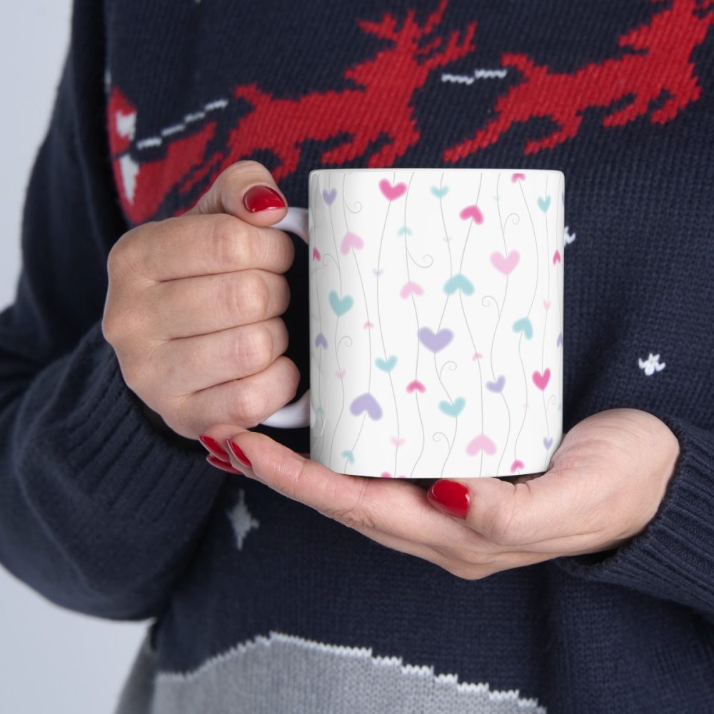 Lovely Pastel Hearts Coffee Mug