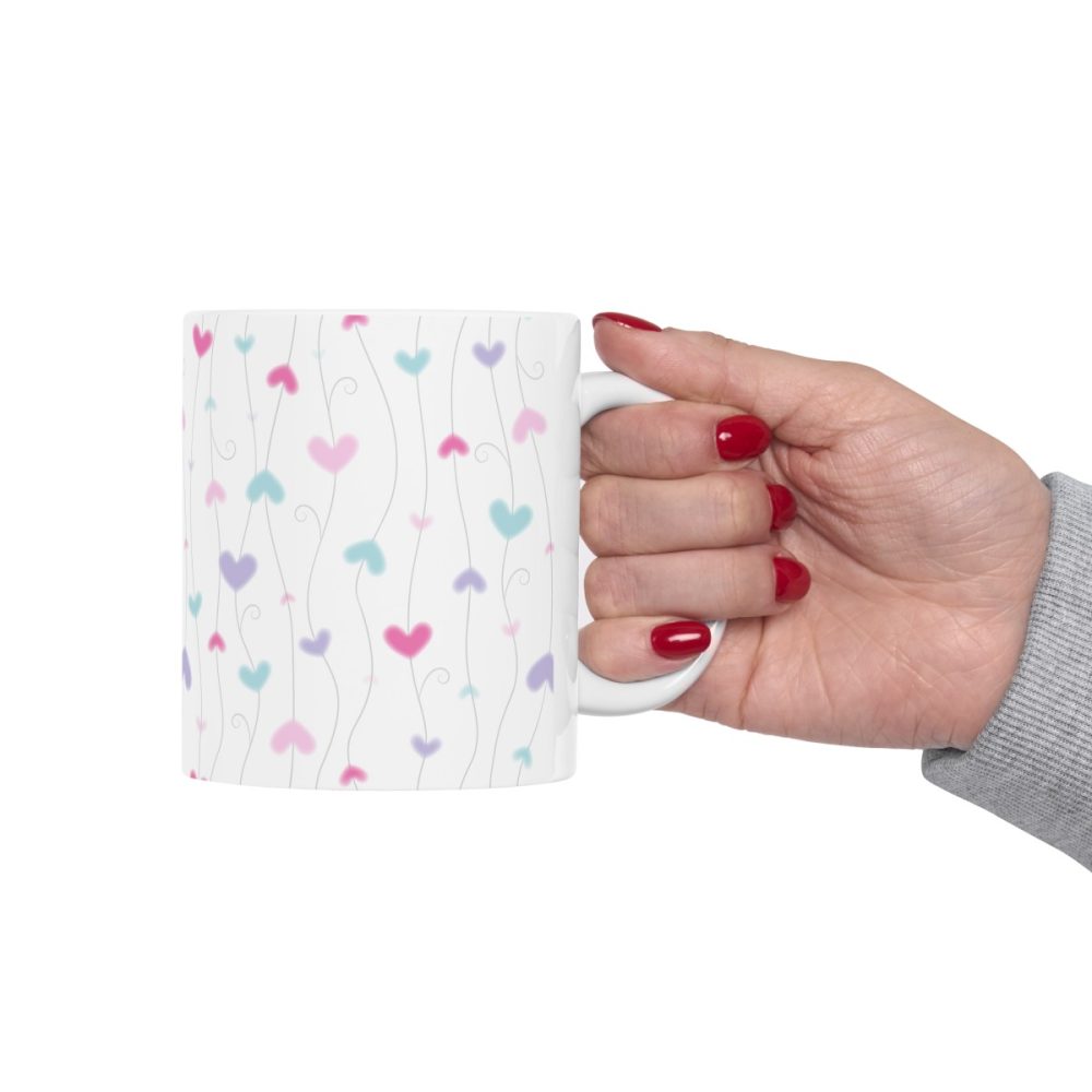 Lovely Pastel Hearts Coffee Mug