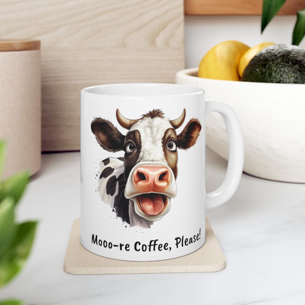 Funny Cow Face – Two Sided Mug