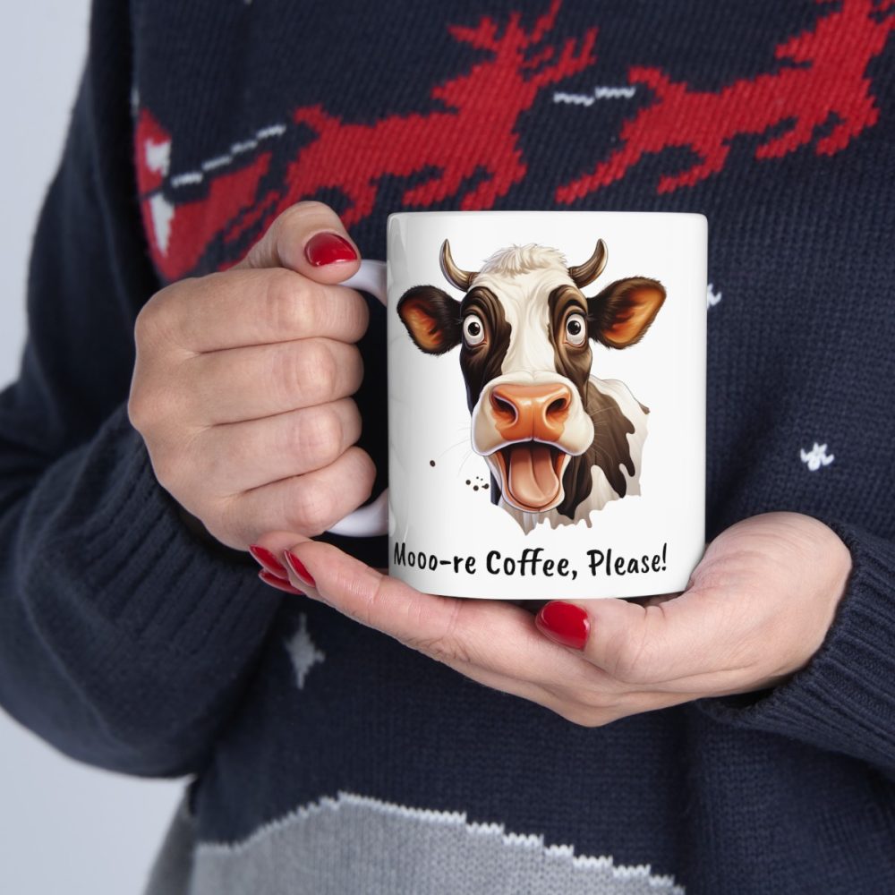 Funny Cow Face – Two Sided Mug