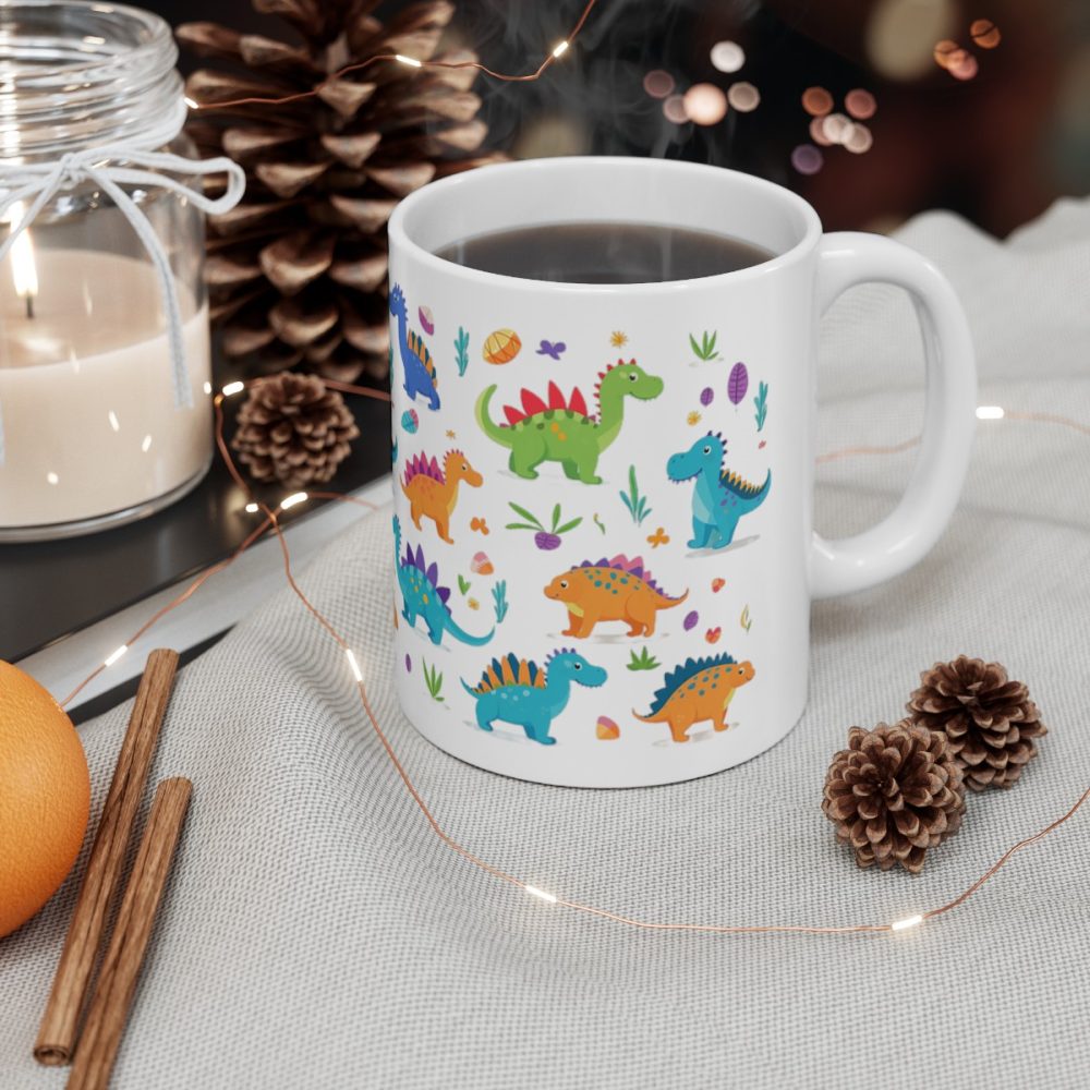 Lovely Colorful Dinosaurs Mug