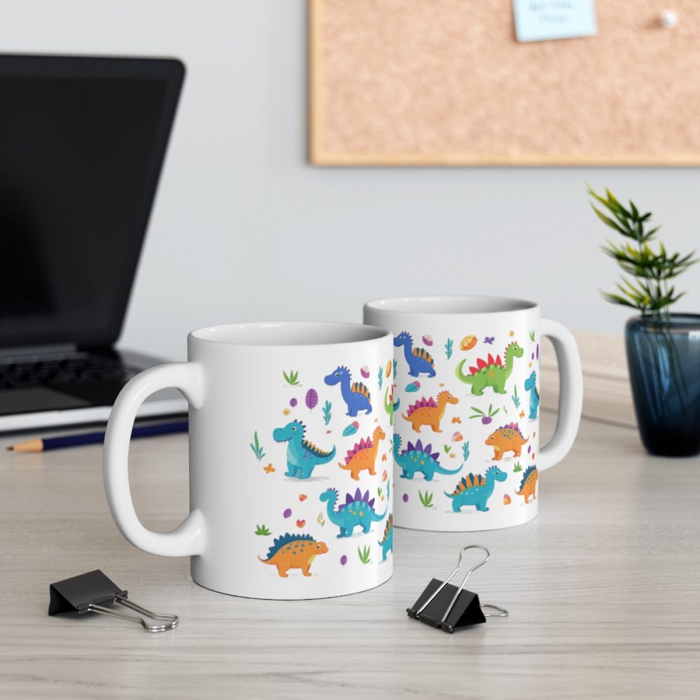 Lovely Colorful Dinosaurs Mug