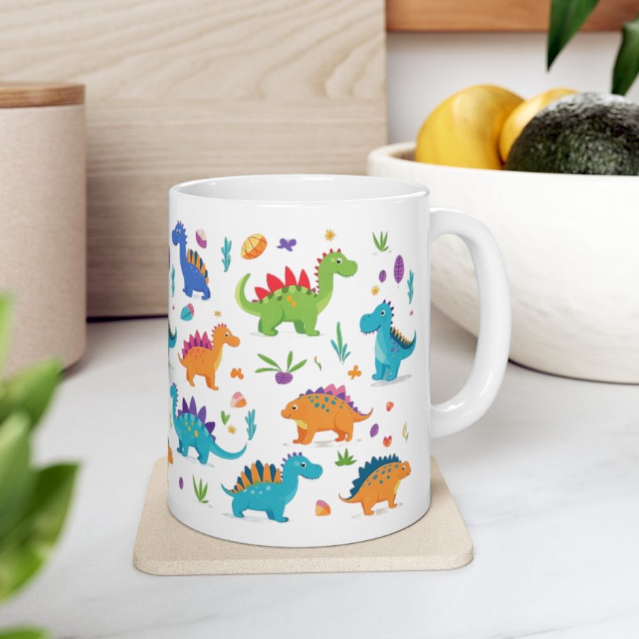 Lovely Colorful Dinosaurs Mug