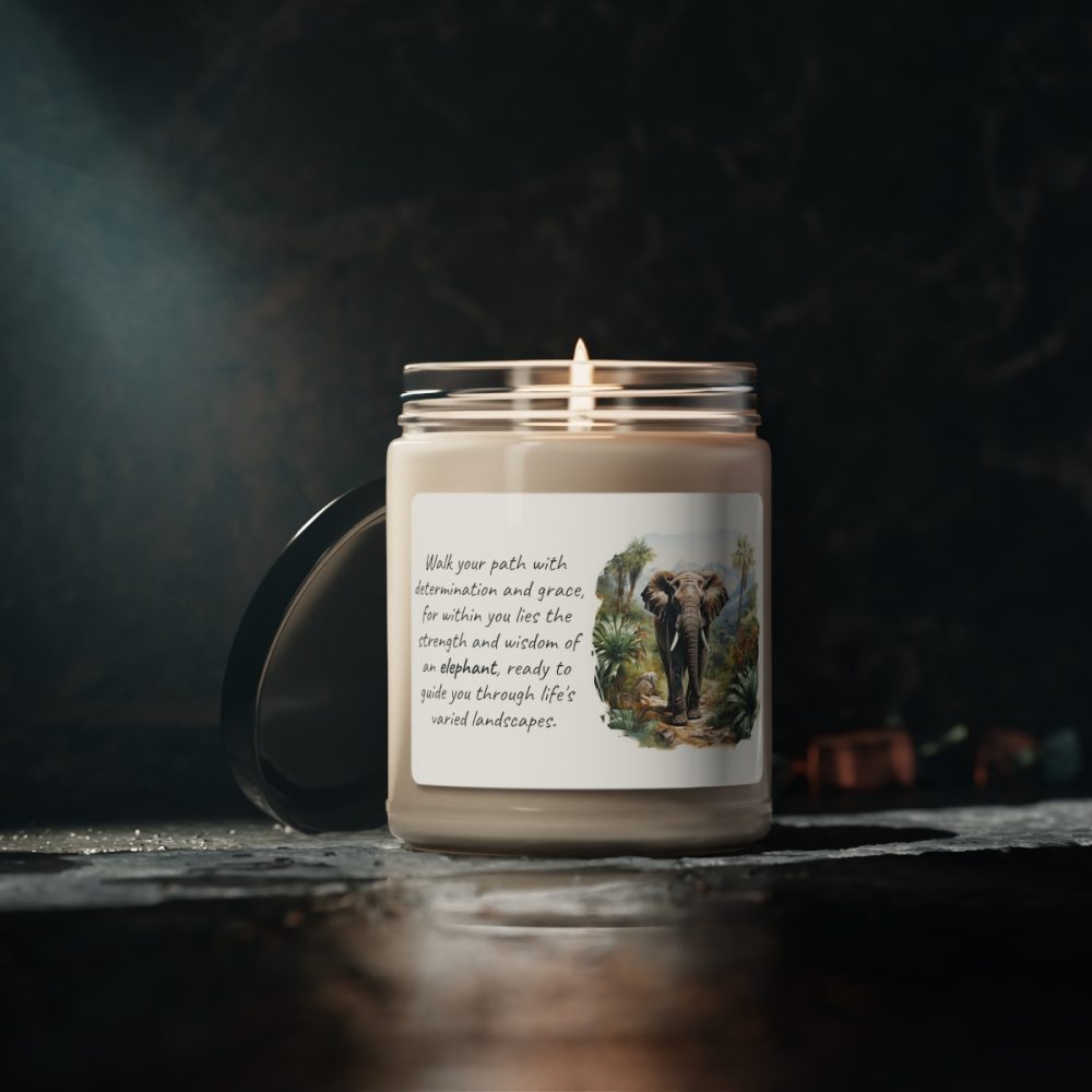 Elephant – Inspirational Saying Scented Soy Candle