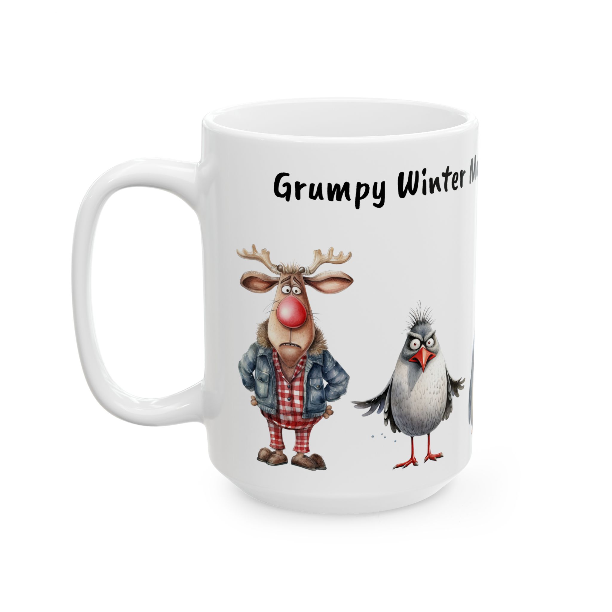 Grumpy Winter Mornings: Sip and Chill Mug, Unique Gift, Coffee Lovers Mug, Gift for Her, Gift for Him, Sad and Angry Arctic Animals Mug Grumpy Winter Mornings: Sip and Chill Mug, Unique Gift, Coffee Lovers Mug, Gift for Her, Gift for Him, Sad and Angry Arctic Animals Mug