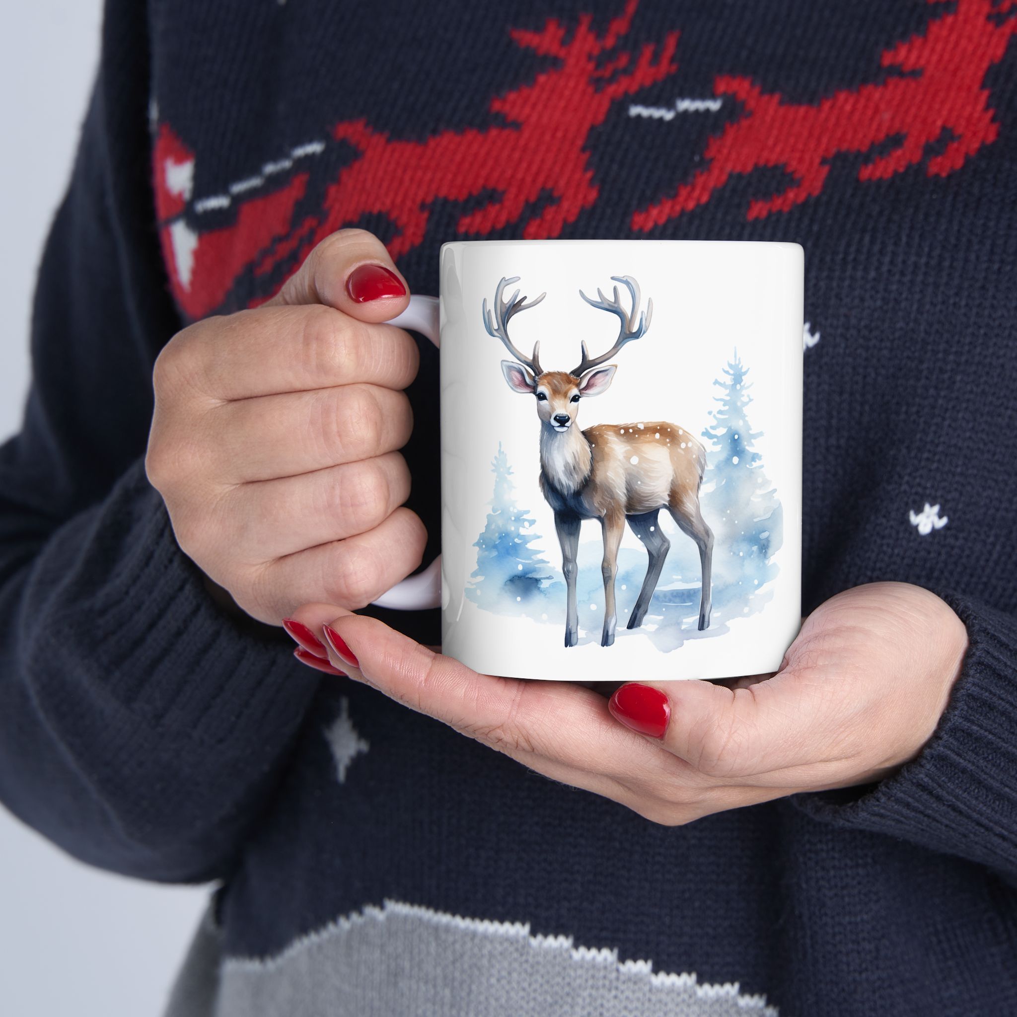 Reindeer Christmas Mug, Christmas Present Mug, Unique Gift, Coffee Lovers Mug, Gift for Her, Gift for Him, Inspirational Mug Reindeer Christmas Mug, Christmas Present Mug, Unique Gift, Coffee Lovers Mug, Gift for Her, Gift for Him, Inspirational Mug