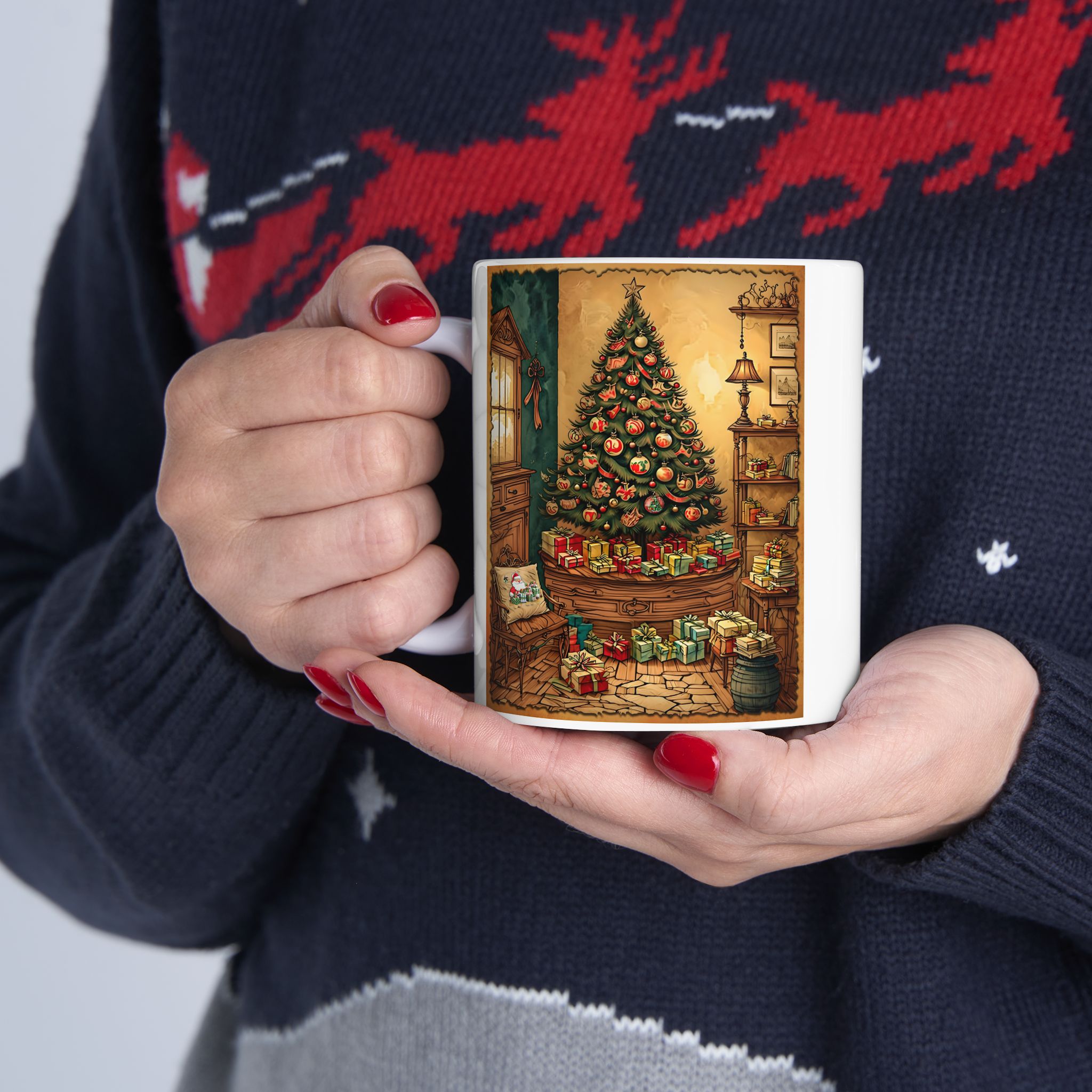 Classic Christmas Tree Mug, Christmas Present Mug, Unique Gift, Coffee Lovers Mug, Gift for Her, Gift for Him, Inspirational Mug, Presents Classic Christmas Tree Mug, Christmas Present Mug, Unique Gift, Coffee Lovers Mug, Gift for Her, Gift for Him, Inspirational Mug, Presents