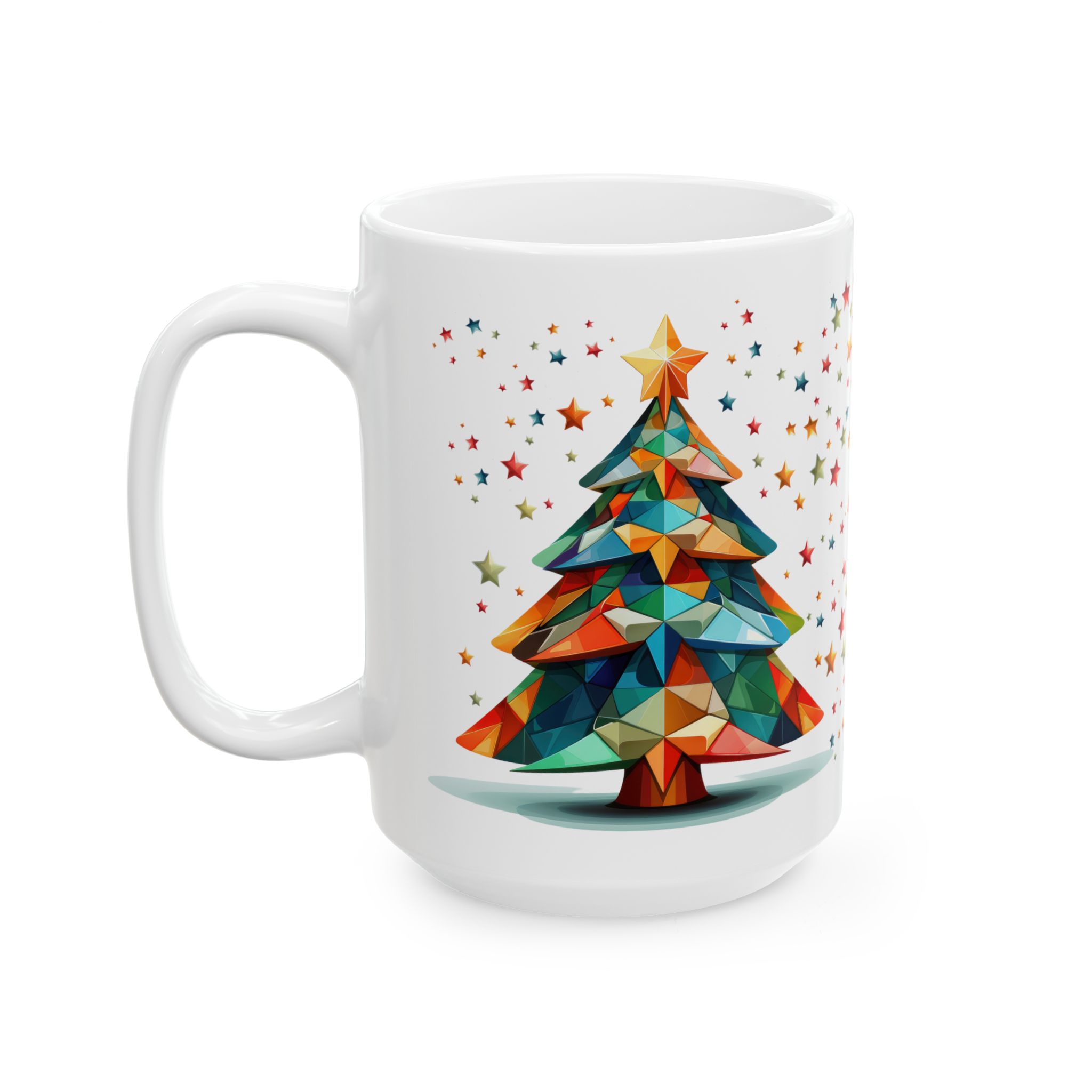 Colorful Mosaic Christmas Tree Mug, Christmas Present Mug, Unique Gift, Coffee Lovers Mug, Gift for Her, Gift for Him, Inspirational Mug Colorful Mosaic Christmas Tree Mug, Christmas Present Mug, Unique Gift, Coffee Lovers Mug, Gift for Her, Gift for Him, Inspirational Mug