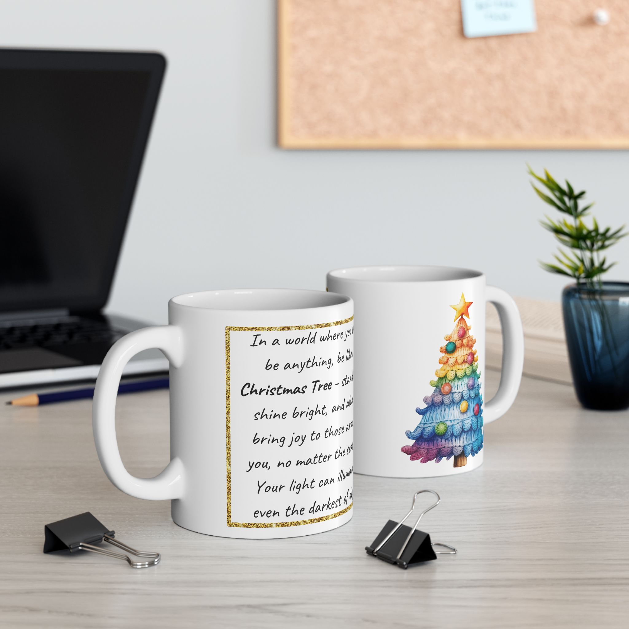 Cute Colorful Christmas Tree Mug, Christmas Present Mug, Unique Gift, Coffee Lover Mug, Gift for Her, Gift for Him, Inspirational Saying Mug Cute Colorful Christmas Tree Mug, Christmas Present Mug, Unique Gift, Coffee Lover Mug, Gift for Her, Gift for Him, Inspirational Saying Mug