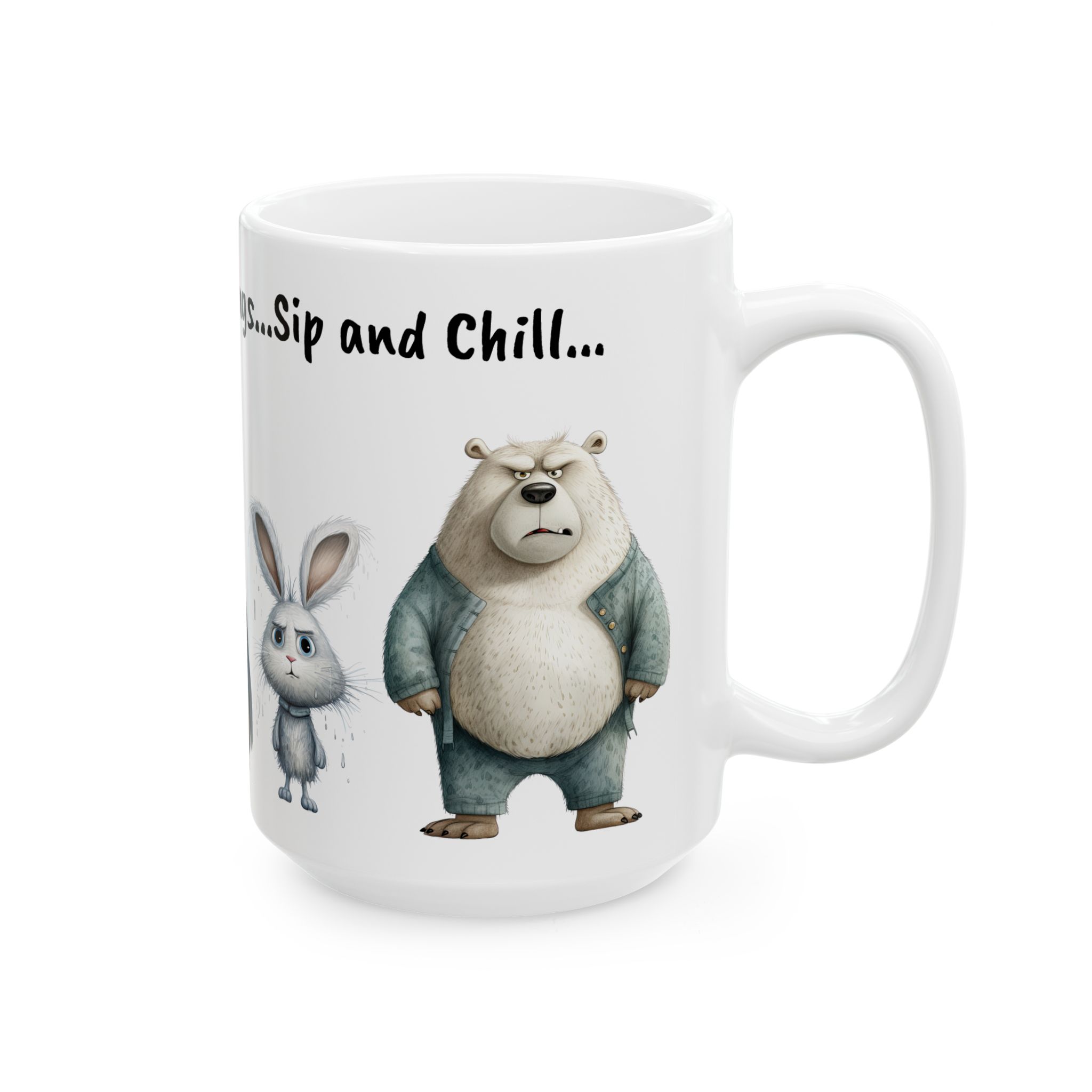 Grumpy Winter Mornings: Sip and Chill Mug, Unique Gift, Coffee Lovers Mug, Gift for Her, Gift for Him, Sad and Angry Arctic Animals Mug Grumpy Winter Mornings: Sip and Chill Mug, Unique Gift, Coffee Lovers Mug, Gift for Her, Gift for Him, Sad and Angry Arctic Animals Mug