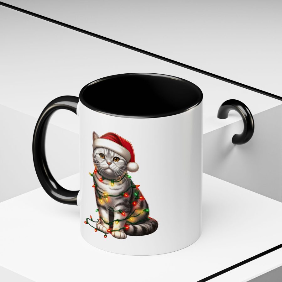 Christmas Cute American Shorthair Cat Mug, Beautiful Gift Ideas, Present, Gift For Her, Winter Mug, Christmas Family Time, Christmas Present