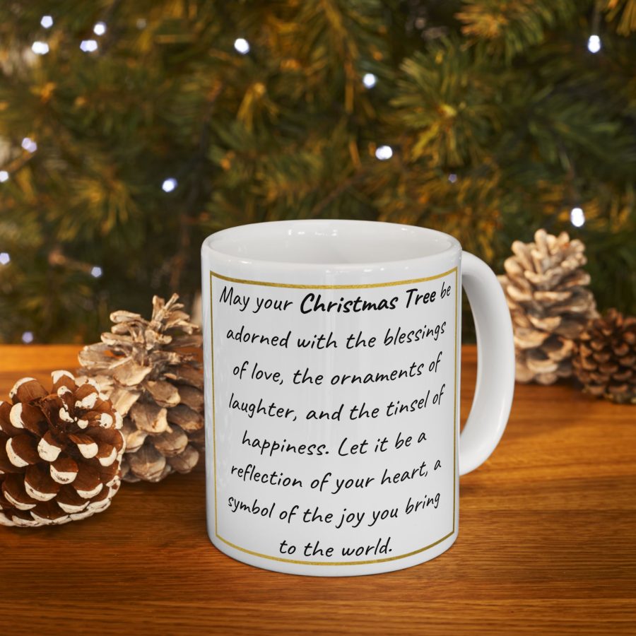 Classic Christmas Tree Mug, Christmas Present Mug, Unique Gift, Coffee Lovers Mug, Gift for Her, Gift for Him, Inspirational Mug, Presents